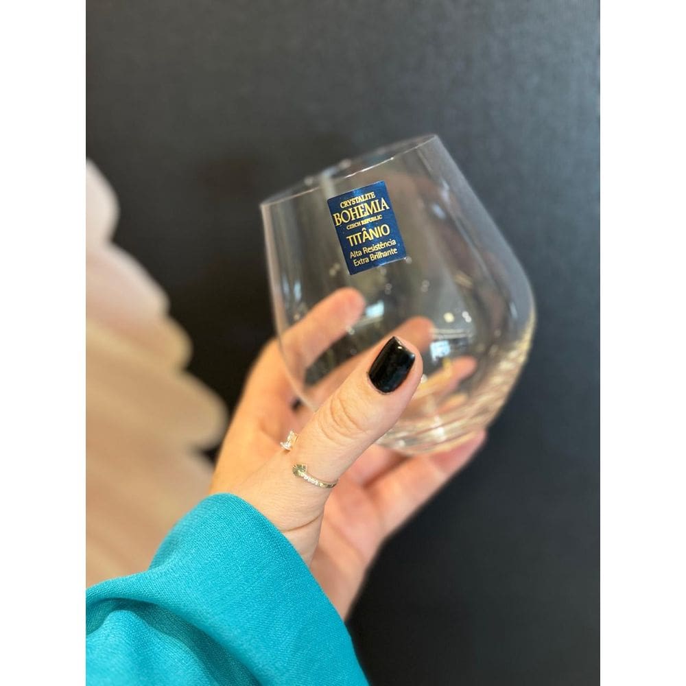 Unidade copo para whisky Grus em cristal ecologico 500ml A12cm