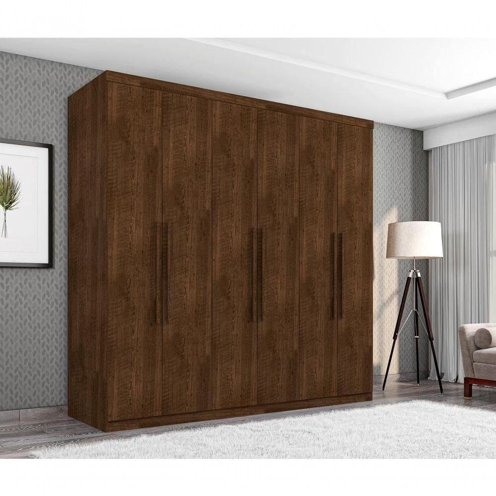Guarda Roupa Casal Paris Seis Portas Malbec