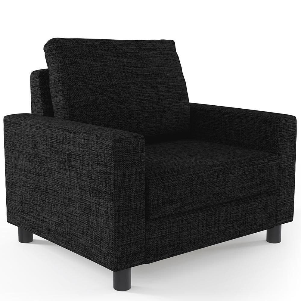 Poltrona Malta Linho Chumbo