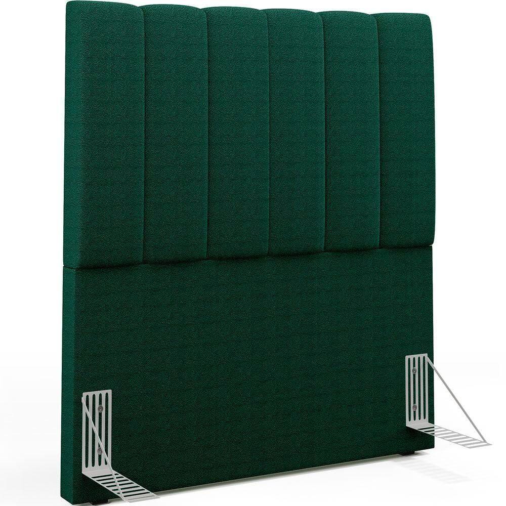 Cabeceira Cama Box Solteiro 100cm Dália W01 Bouclê Verde