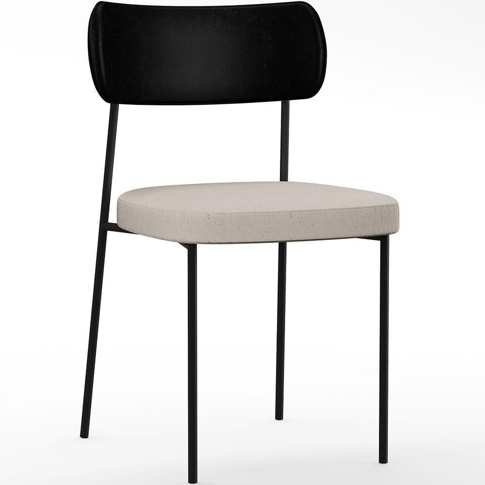 Cadeira Para Sala De Jantar Melina L02 Preto Cru