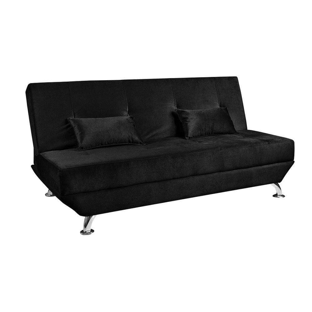 Sofá Cama Dubai Veludo Turkay Speciale Home Turkay Black