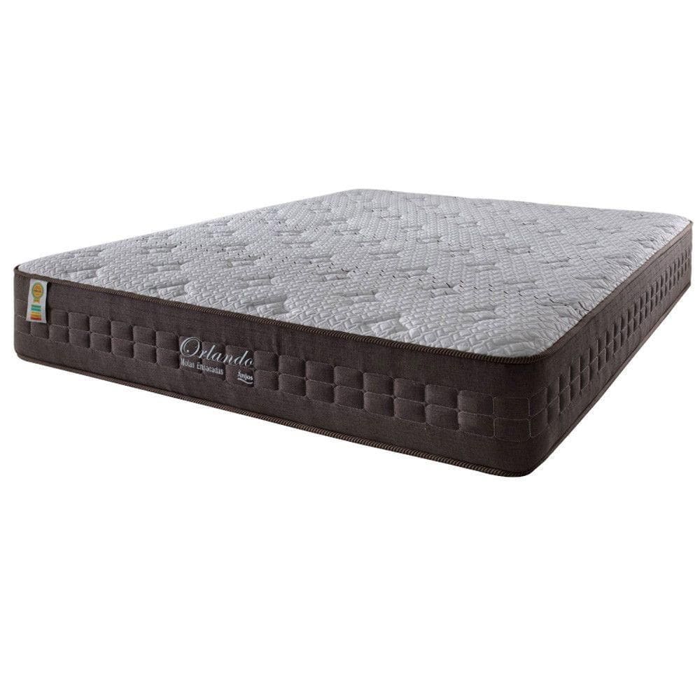 Colchão Queen Com Molas Ensacadas Orlando 158x198x30cm Marrom