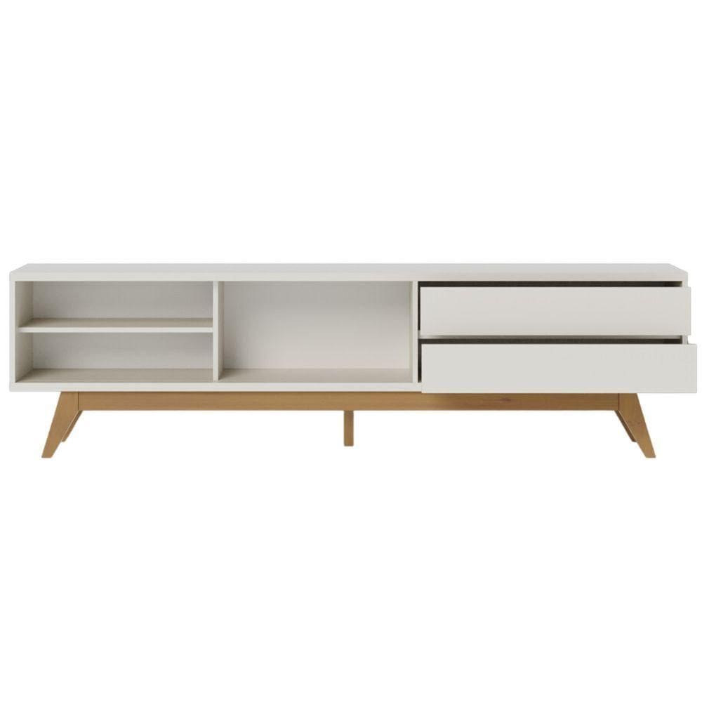 Rack Frisado Para Tvs 75 Calabria Off White Matte