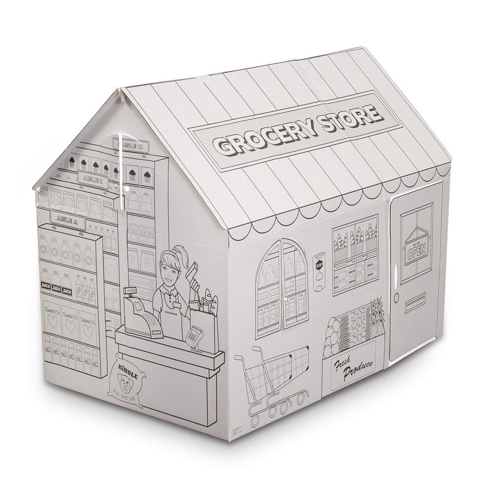 Mercearia Playhouse My Very Own House com 8 marcas laváveis Jumbo