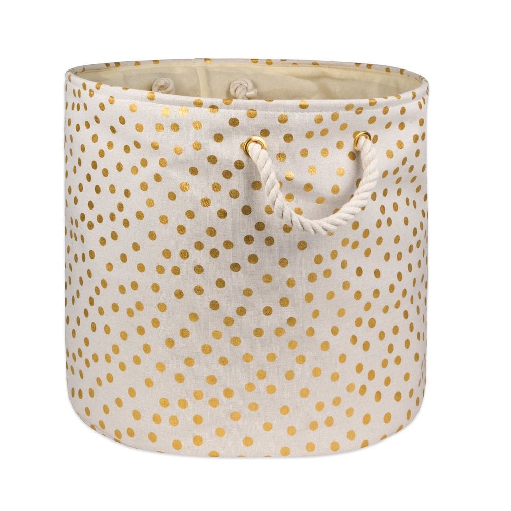 Caixa de armazenamento DII Gold Metallic Collection Poliéster Grande