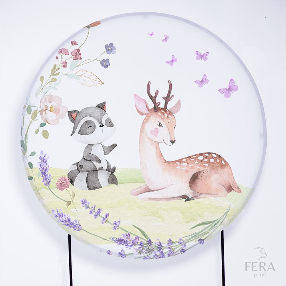 Painel Decorativo para Festa 1,50x1,50 metros Vesti Fácil com Elástico Bosque - Fera Print
