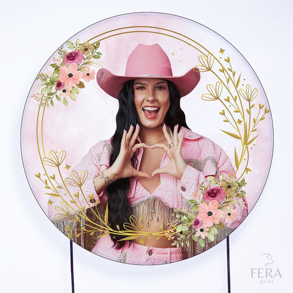 Painel Decorativo para Festa 1,80x1,80 metros Vesti Fácil com Elástico Ana Castela - Fera Print