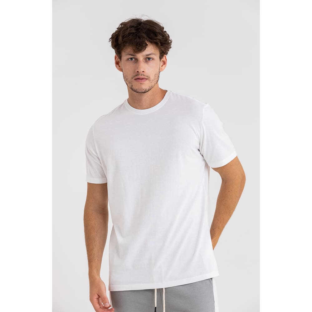 Camiseta Masculina Manga Curta Básica Premium Lisa Branca