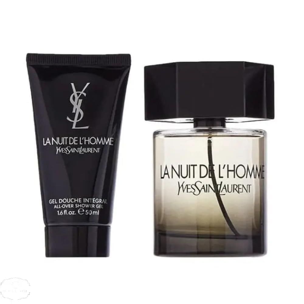 Conjunto de presentes YVES SAINT LAURENT LA NUIT DE L`HOMME Perfume 60ml