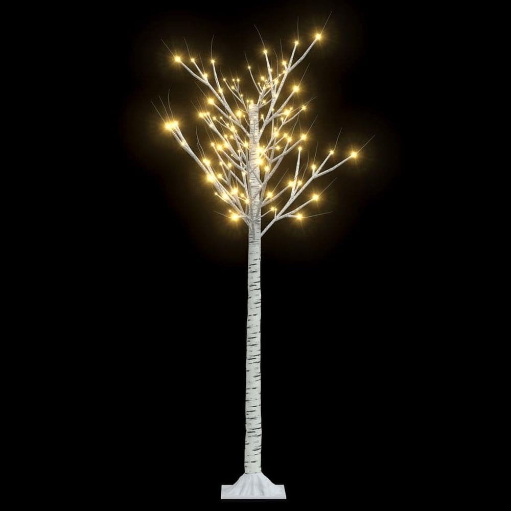 Árvore de Natal vidaXL Willow-Style Warm White 156 LED de 5 pés