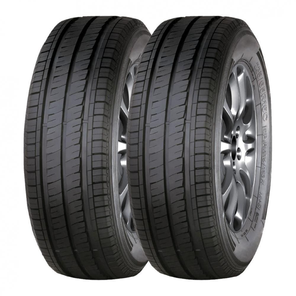 Kit 2 Pneus Durable Aro 16C 195/75R16C Cargo 4 8 Lonas 107/105R