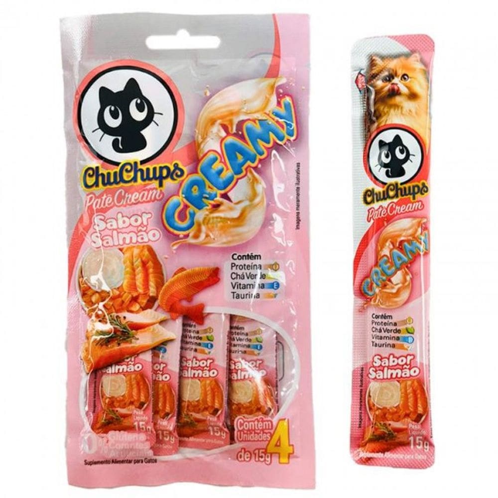 Petisco Cremoso para Gatos Gatex Chuchups 4 Tubos 15g
