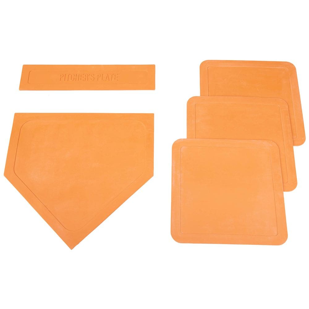 Throw Down Bases BSN Orange (5 peças) para softbol e beisebol