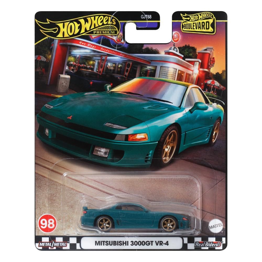 Modelo de carro Hot Wheels Mitsubishi 3000GT VR 4 Die Cast 1:64