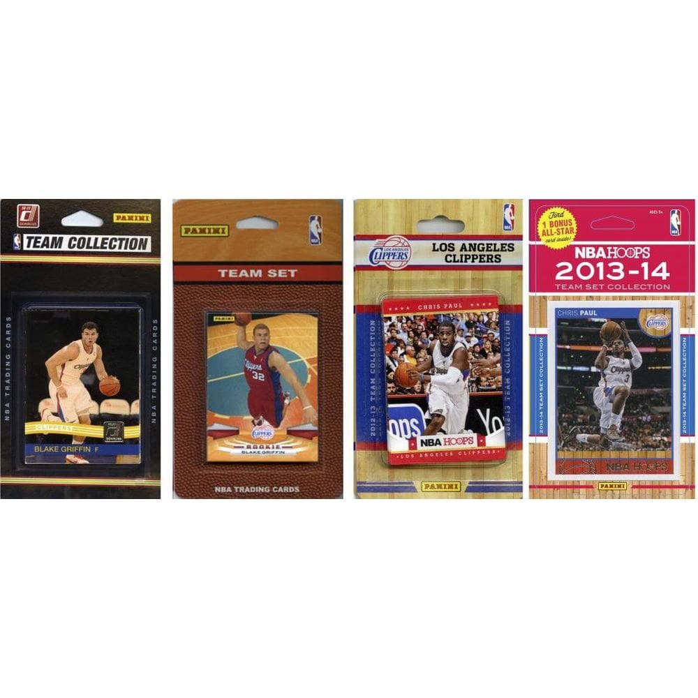 Conjunto de cartas colecionáveis NBA Los Angeles Clippers 4 conjuntos diferentes