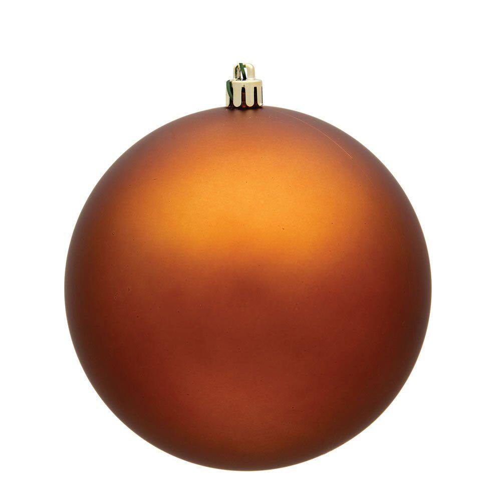 Bola de enfeite de Natal Vickerman Copper Matte 2,4 cm, pacote com 24