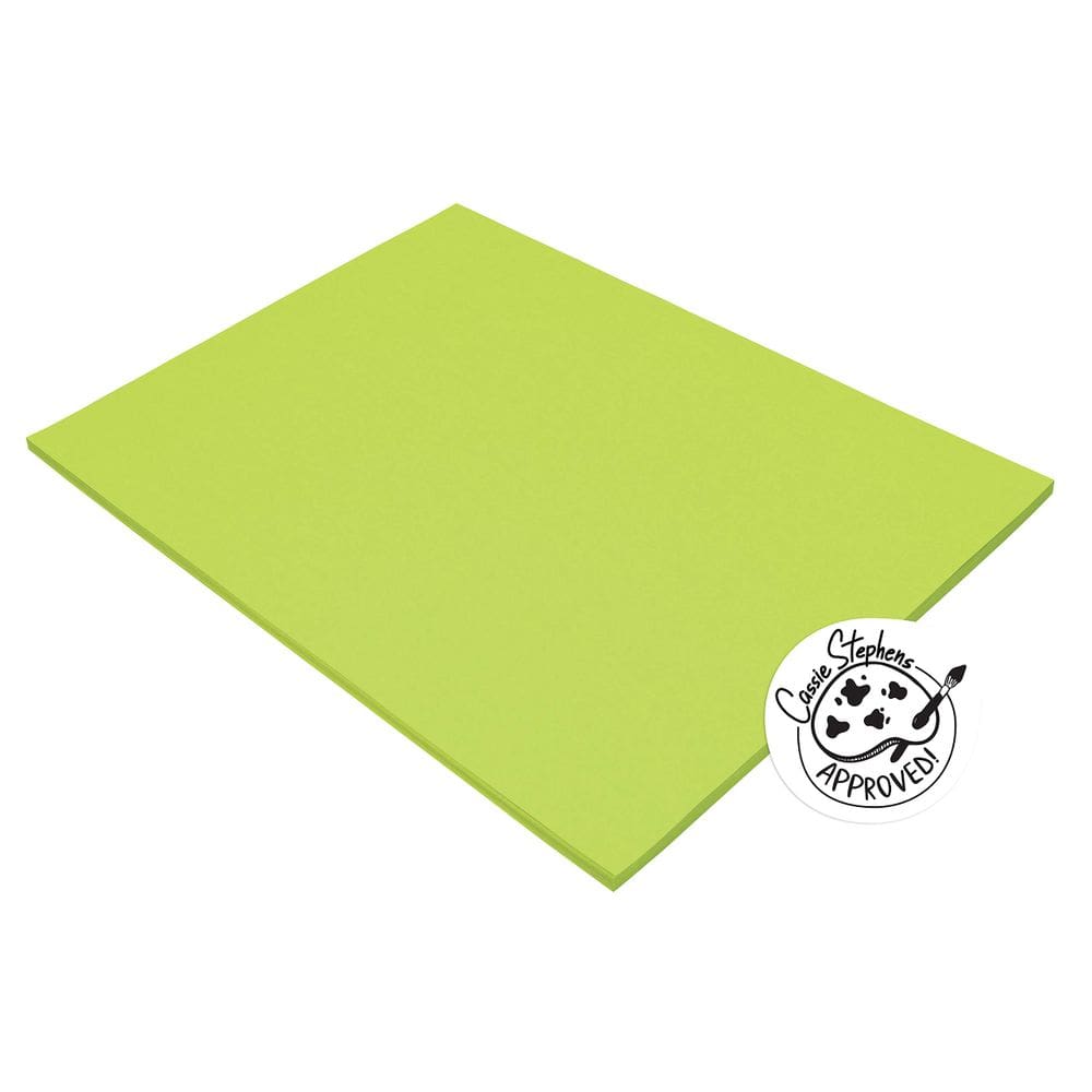 Papel de construção Pacon Tru-Ray 18x24 cm 50 folhas de limão