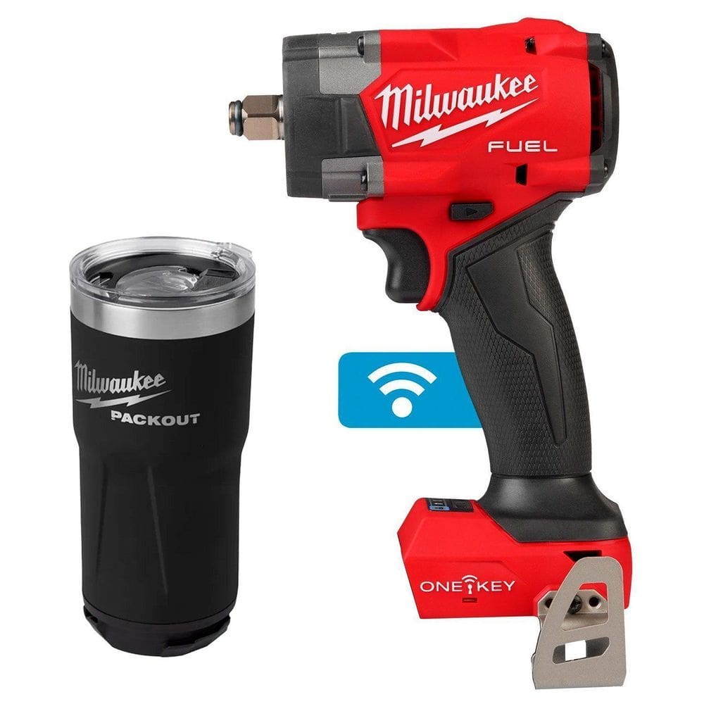 Chave De Impacto 1/2” 18V Fuel Onekey Torque Sense 3061-20 + Copo Térmico 590ml 48-22-8392B Milwaukee