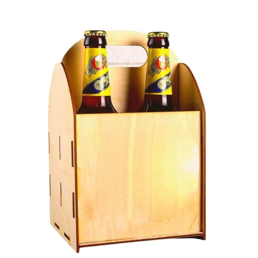 Porta Garrafa Mdf 4 Lugares Suporte Cerveja