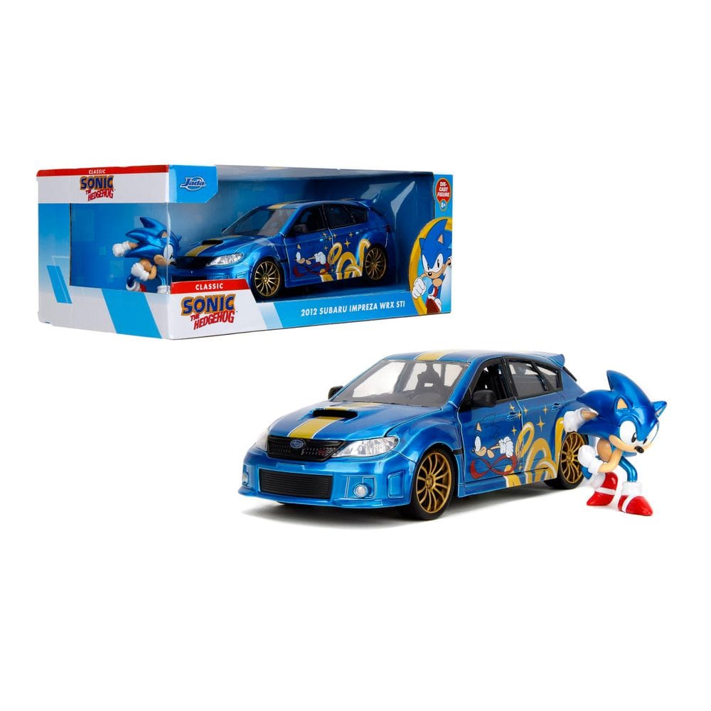 Carro fundido sob pressão Jada Toys Sonic The Hedgehog 2012 Subaru 1:24