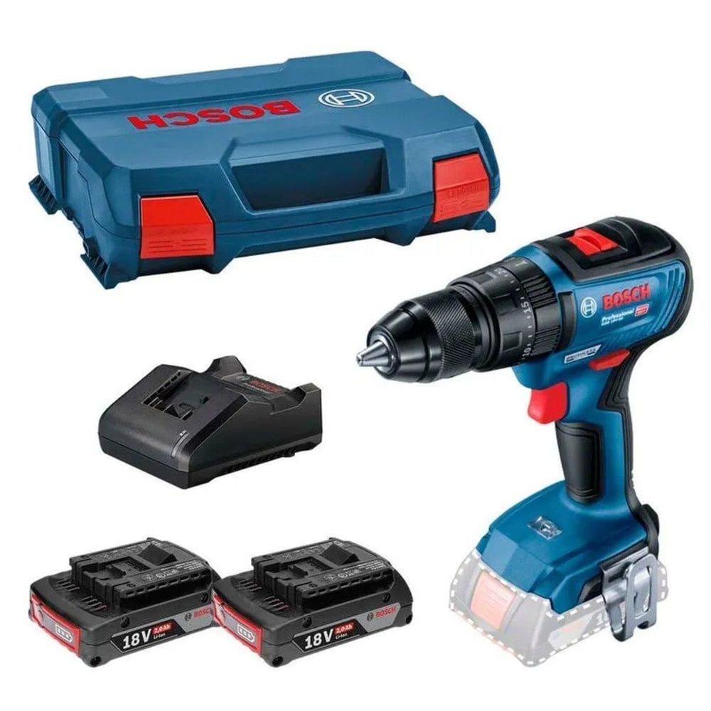 Parafusadeira Furadeira de Impacto 1/2\" GSB 18V-50 18V 06019H51E0 Bosch