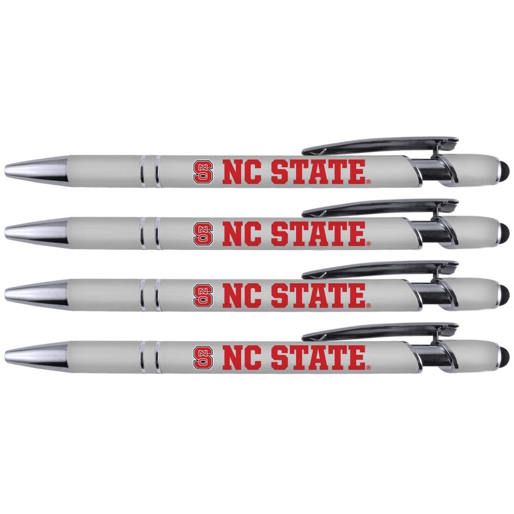 Caneta comemorativa Pen State North Carolina State Soft Touch, pacote com 4