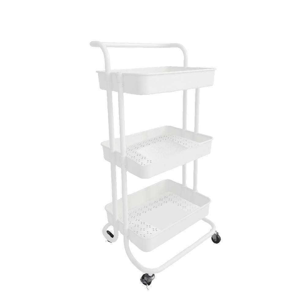 Carrinho Multiuso 3 Prateleiras Branco