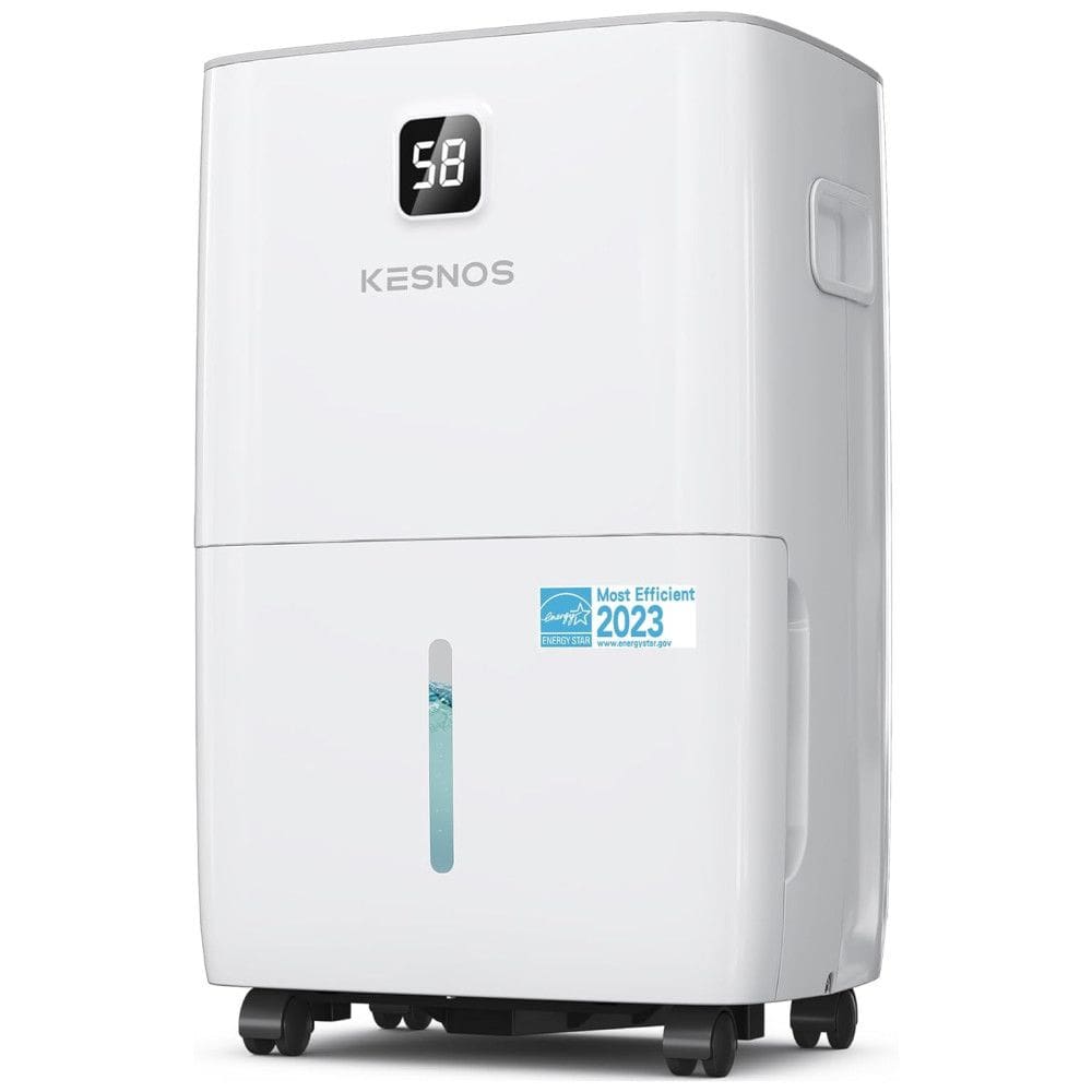 Desumidificador Kesnos 56,78 Litros/dia para Casa e porão, com Mangueira de Drenagem, Display LED Frontal e Tanque de Água de 4 Litros,