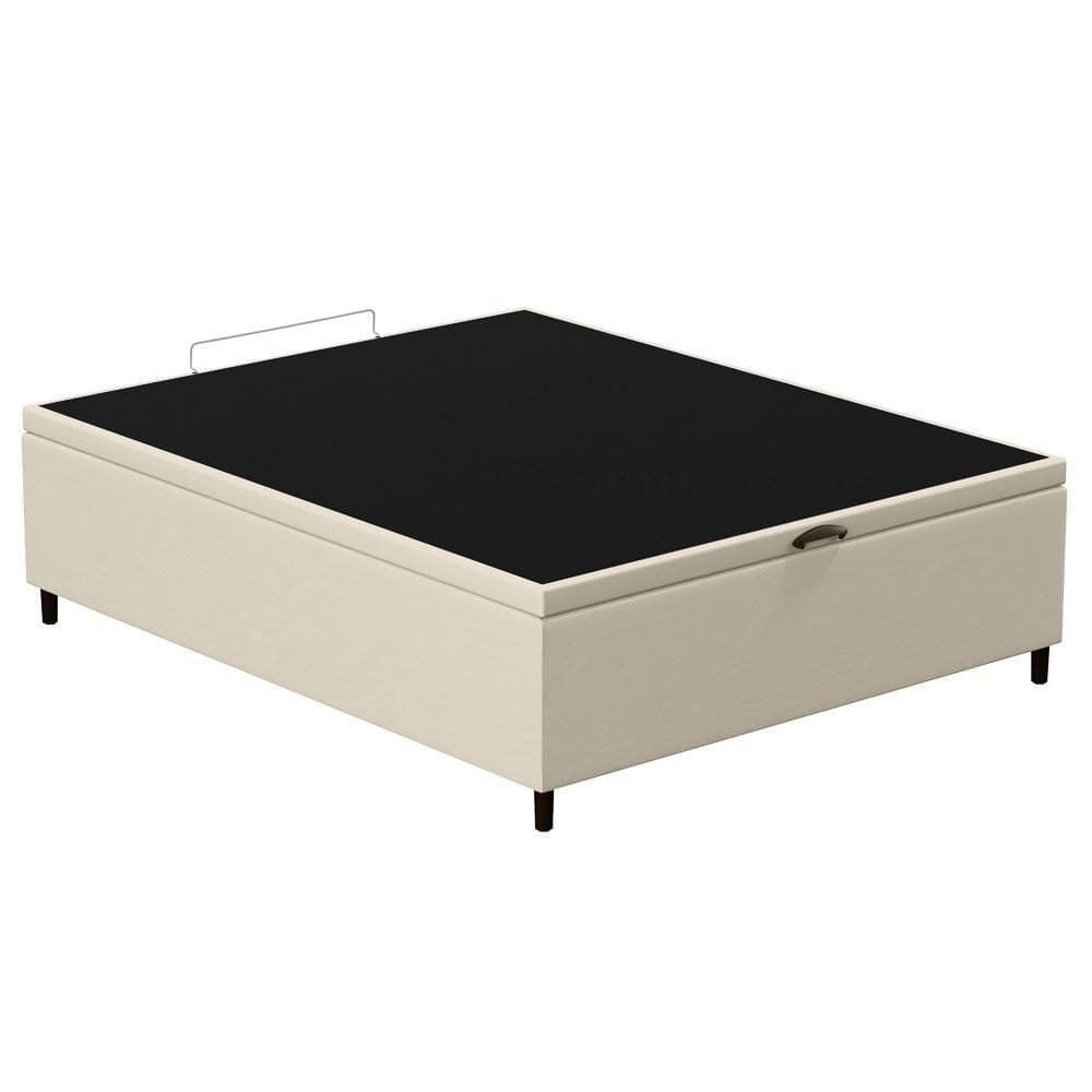 Base Para Cama Box Baú Casal 138x188cm Hit I02 Corano Bege - Mpozenato