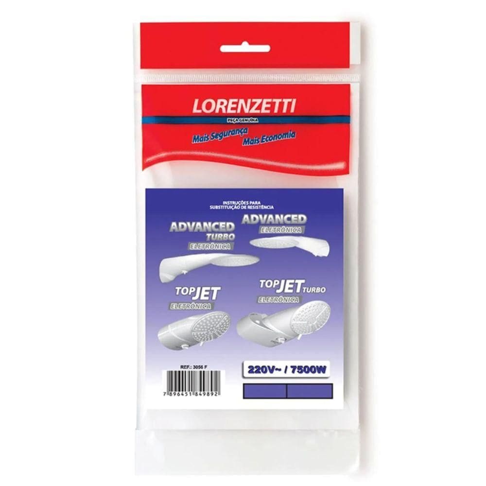 Resistência Para Chuveiro 3056-f 220v 7500w Lorenzetti