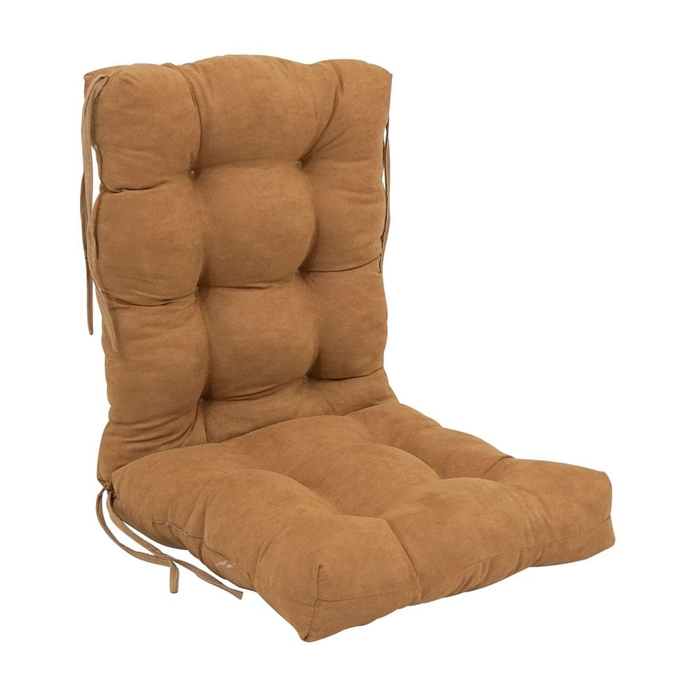 Almofada de cadeira Blazing Needles Microsuede 18x38cm Camel