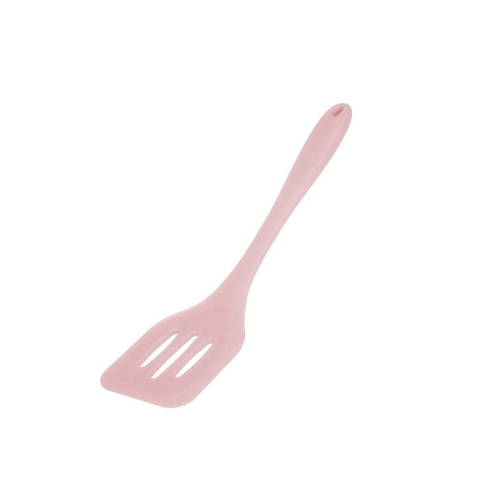 Espatula de Silicone Perfurada Utensilio Cozinha Rosa
