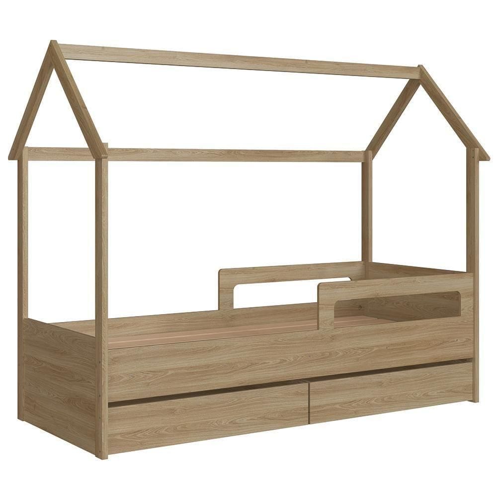 Cama Infantil Casinha Com 2 Gavetas Infix C06 Aveiro - Mpozenato