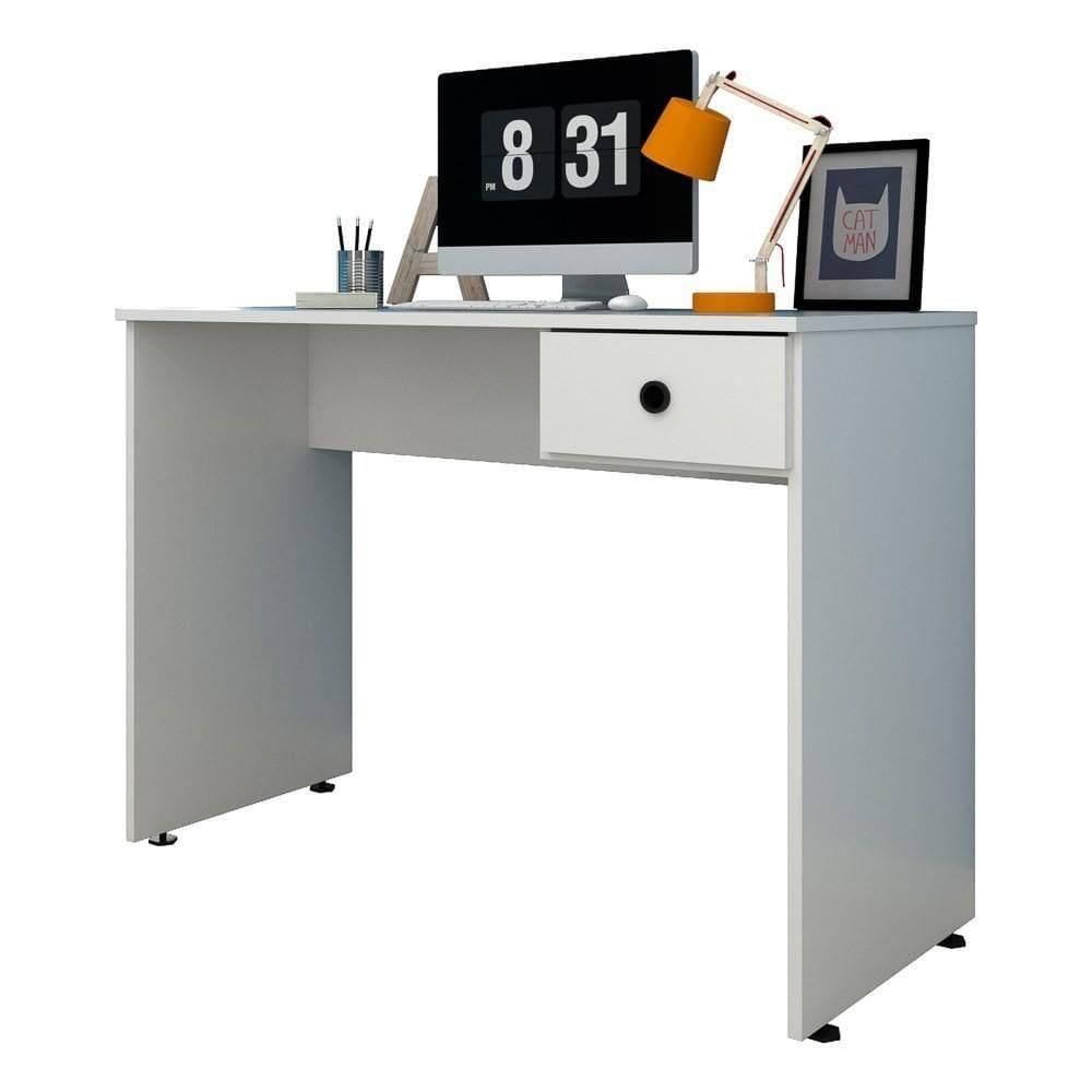 Mesa Para Escrivaninha 101cm Dubai L03 Branco - Mpozenato