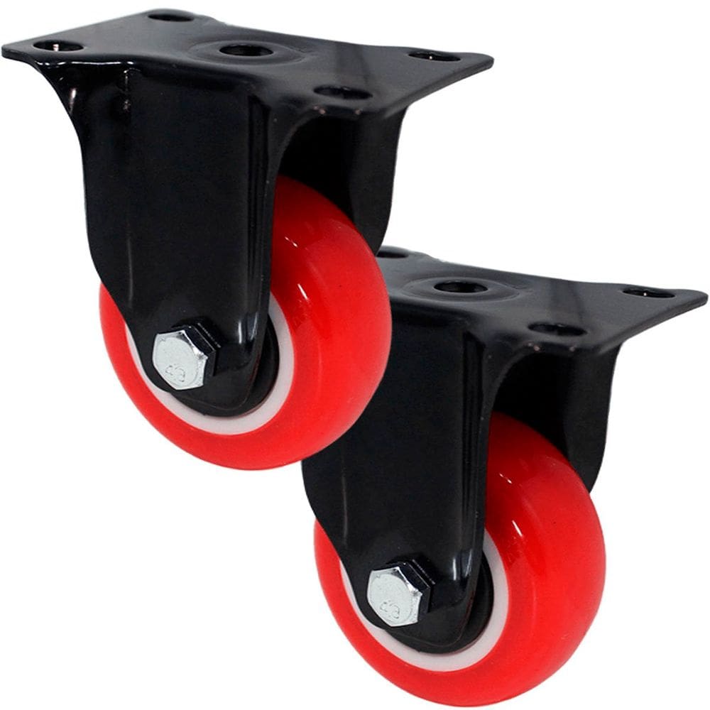 Kit 6 Rodinhas Rodas Rodizio Reforçado Anti Risco De 75x32mm