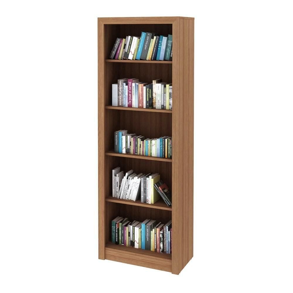 Estante Livreiro Multiuso 4 Prateleiras Me4104 Amêndoa - Tecno Mobili