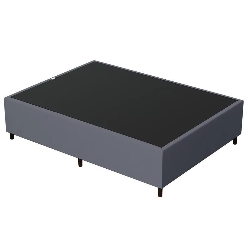 Base Para Cama Box Casal 138x188cm Hit I02 Suede Cinza - Mpozenato