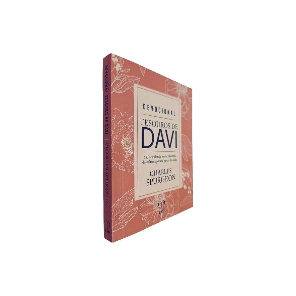 Devocional Tesouros de Davi: 180 Devocionais Diários Inspirados nos Salmos Capa Salmão Charles Spurgeon