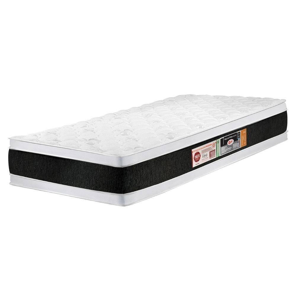 Colchão Solteiro Double Face Black & White Air D45 88x188x27cm - Castor