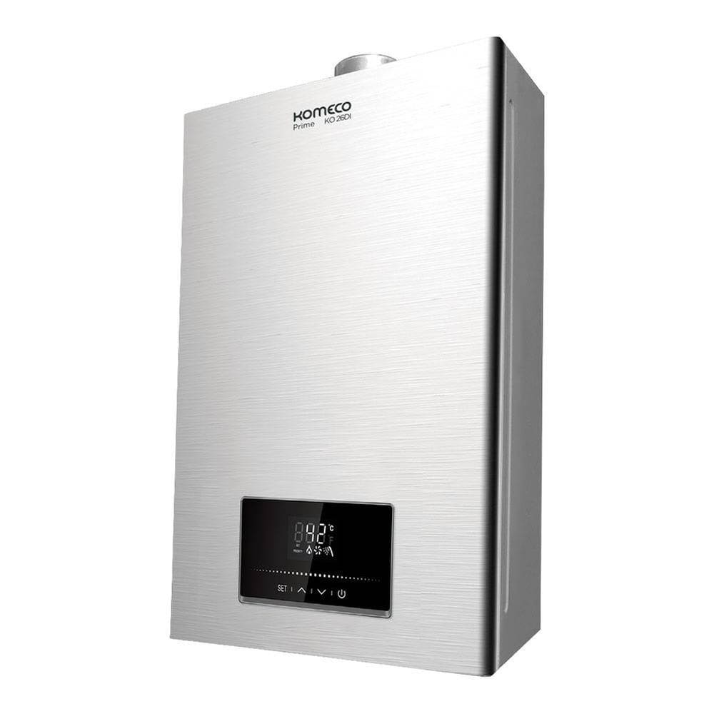 Aquecedor de Água a Gás Komeco GN 26 Litros Wifi - Prime - Inox