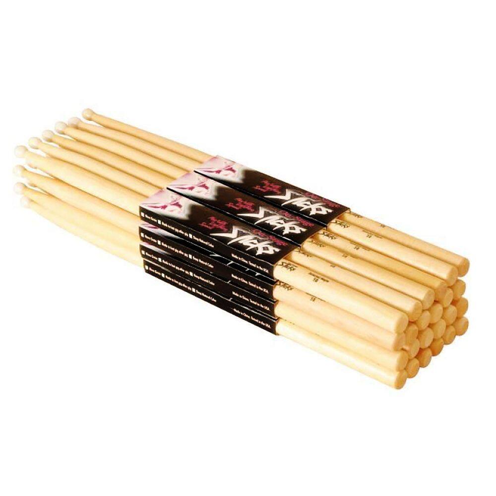 Baquetas On-Stage Maple 5B Wood Tip 12 pares