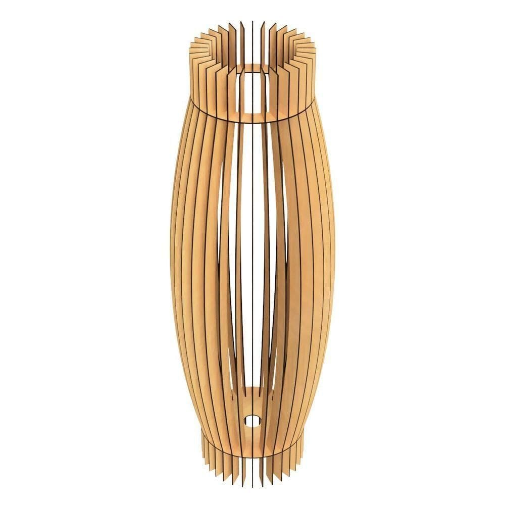 Abajur Grande De Chão Obelisco Mdf Luminária Mdf Cru