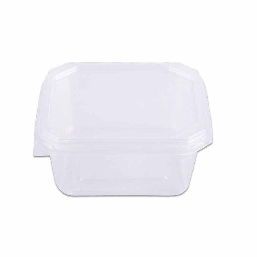 Pote Quadrado 150ml Com Tampa Cristal Com 20 Un