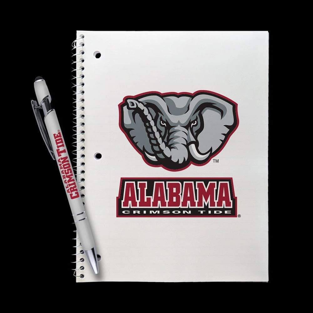 Conjunto de presentes, caneta comemorativa Alabama Crimson Tide com caderno e caneta