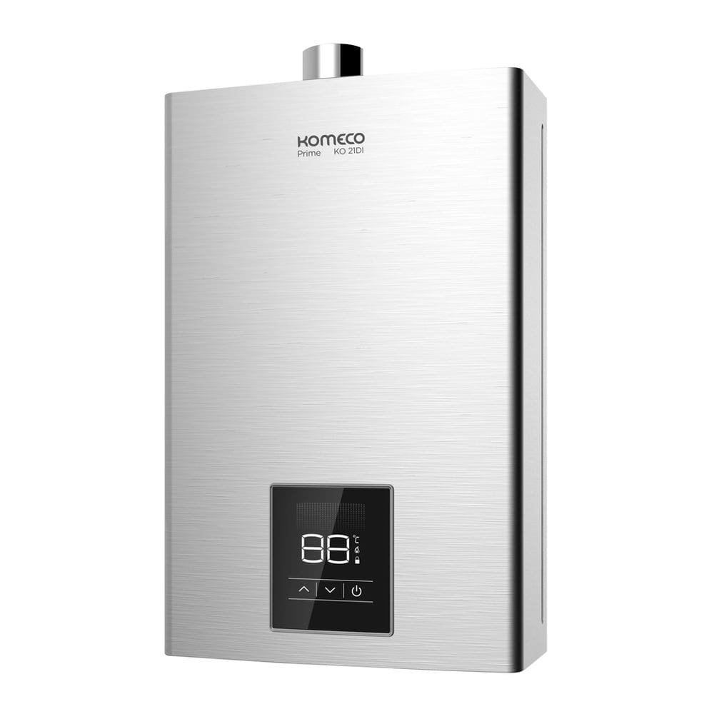 Aquecedor de Água a Gás Komeco GN 21 Litros - Prime - Inox