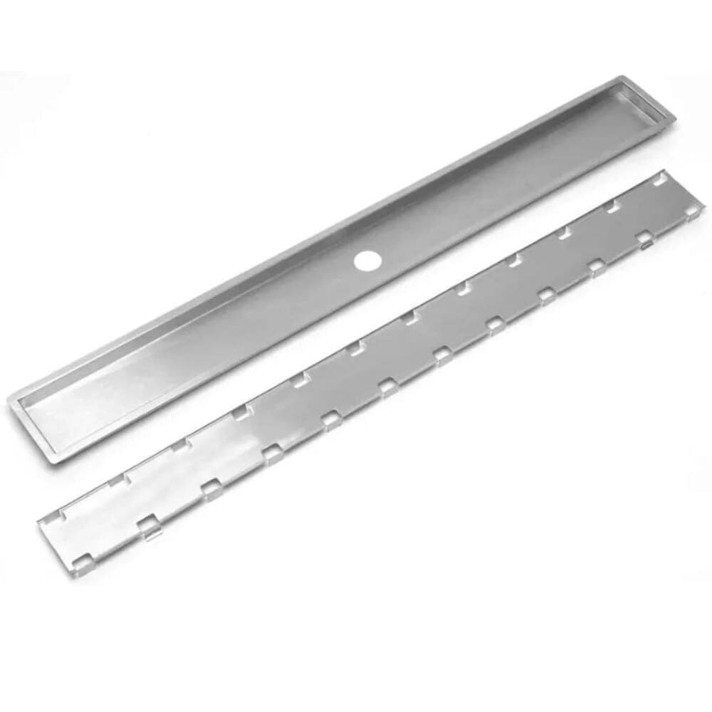 Ralo Linear Inox Clean 80x8cm com Tampa Oculta Selmetal