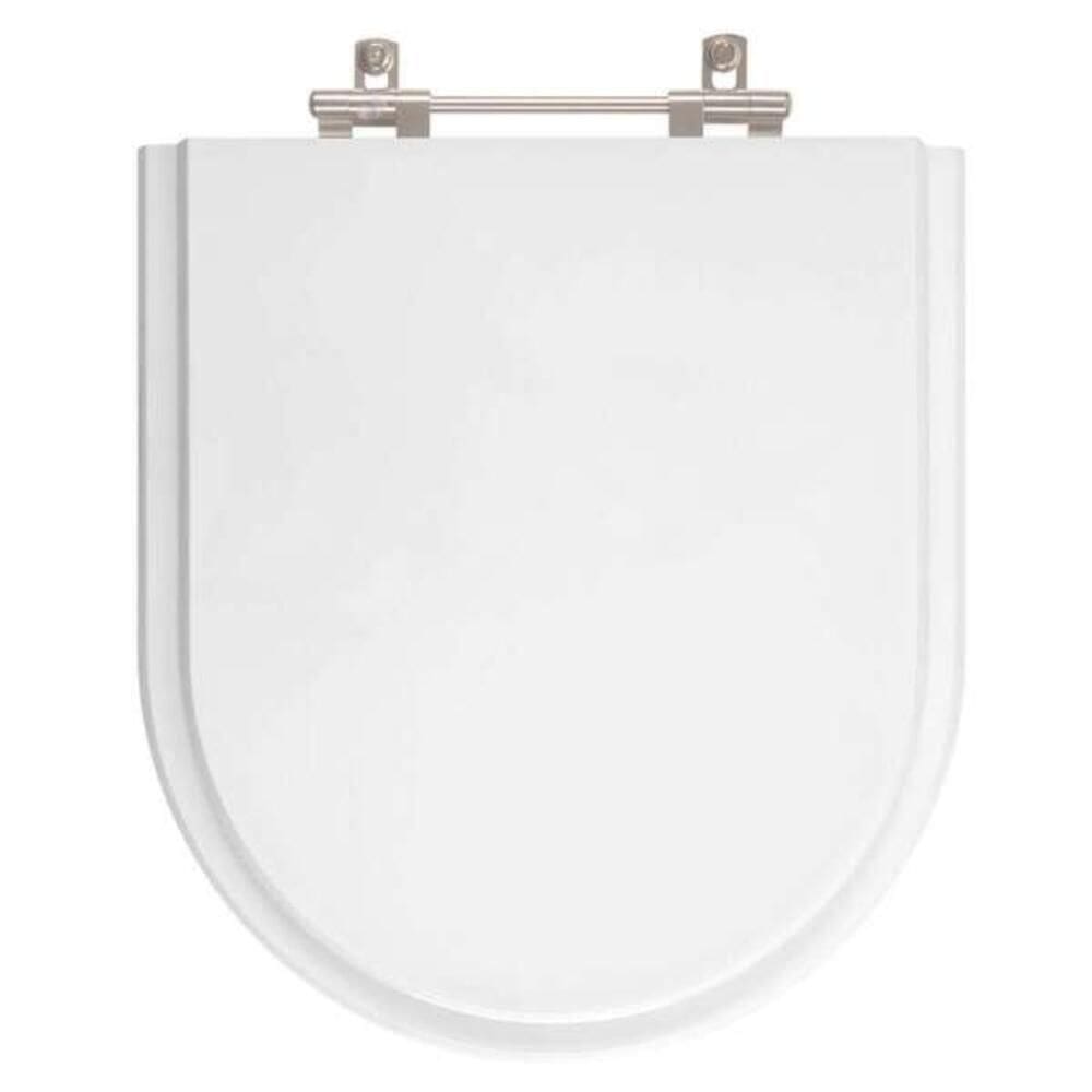 Assento Sedile em Inox com Rebite Aparente Riviera Celite Branco