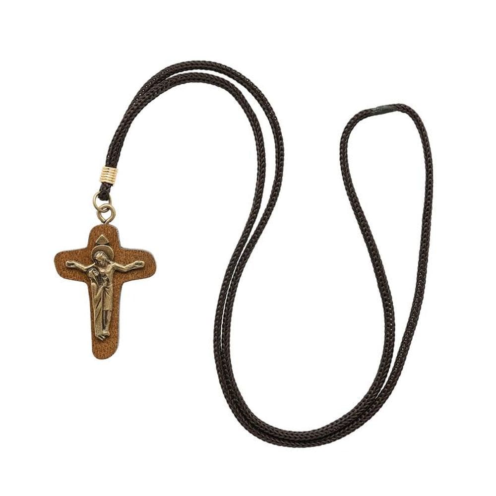 Cordão Cruz da Unidade em Madeira 4cm