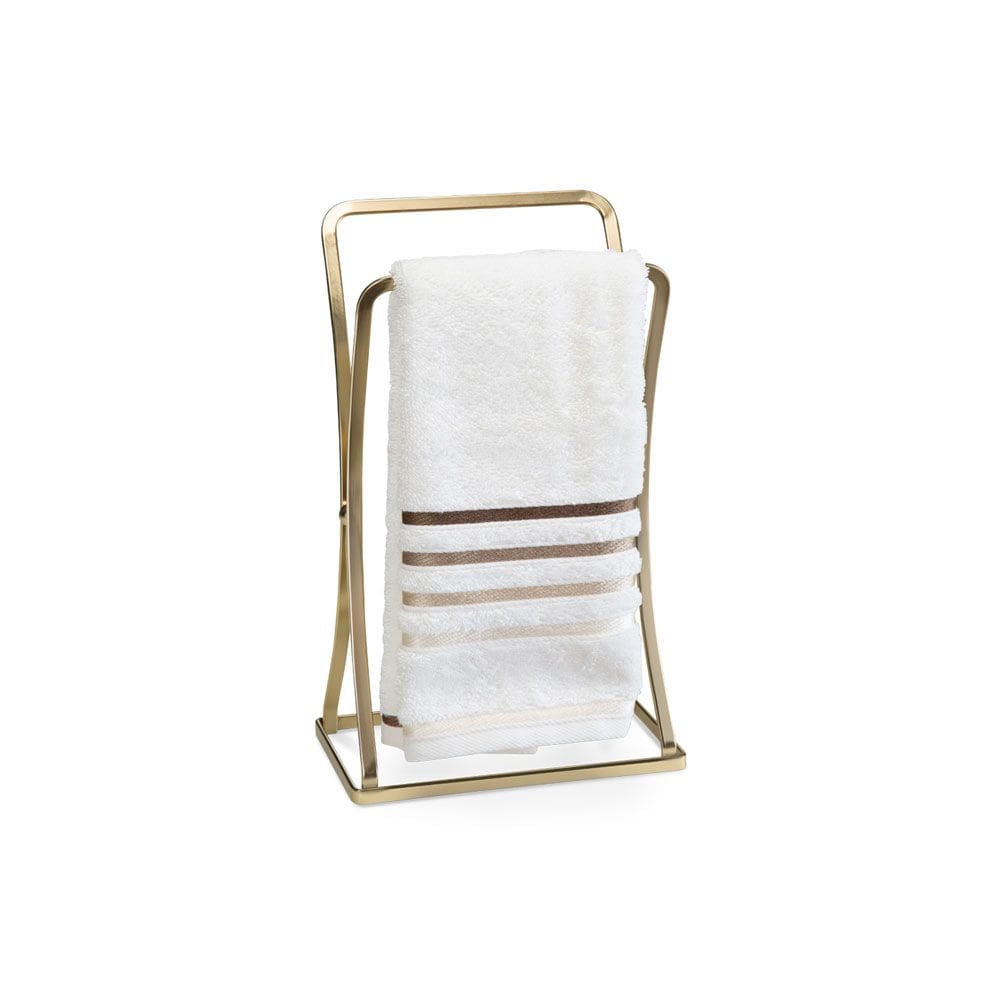 Porta Toalha Rosto Lavabo Suporte Dourado Fosco Ouro Velho